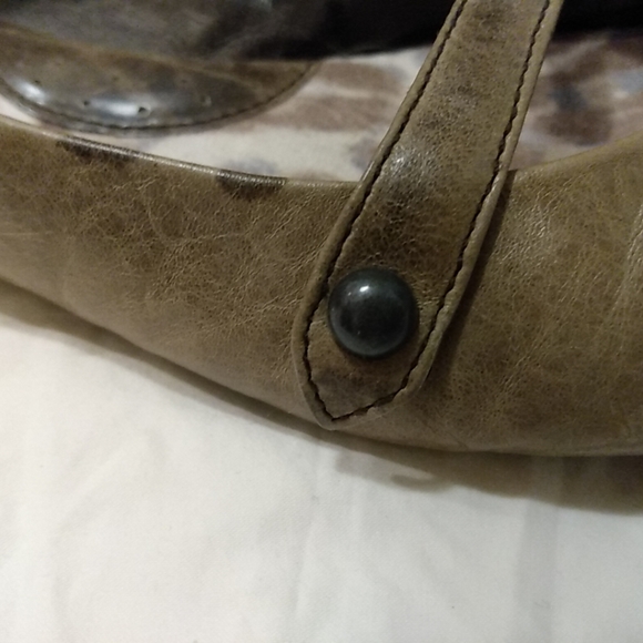 Born Leather Mary Jane Shoes Taupe Beige 9 Classic Ballet Flat Strap Cute - Picture 8 of 14